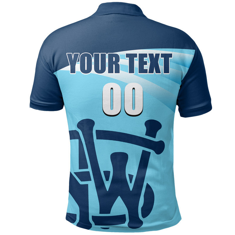 (Custom Personalised And Number) NSW Cricket Polo Shirt - Vibe Hoodie Shop