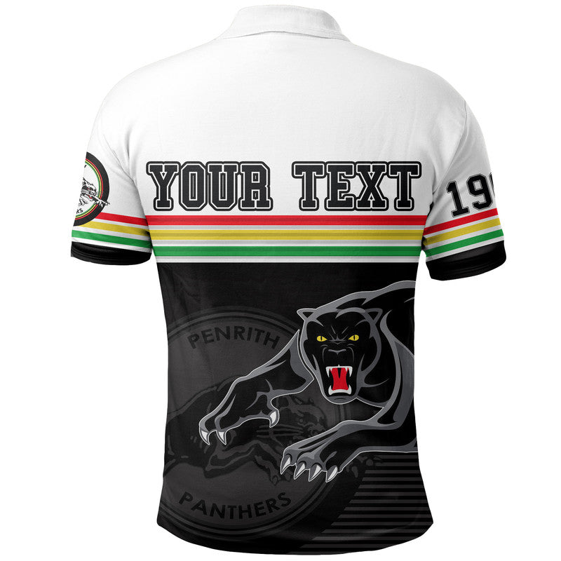 (Custom Personalised) Penrith Panthers Retro 1966 Polo Shirt White - Vibe Hoodie Shop