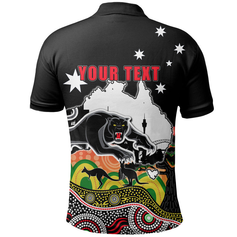 (Custom Personalised) Panther Rugby Polo Shirt Australia Day Style - Vibe Hoodie Shop