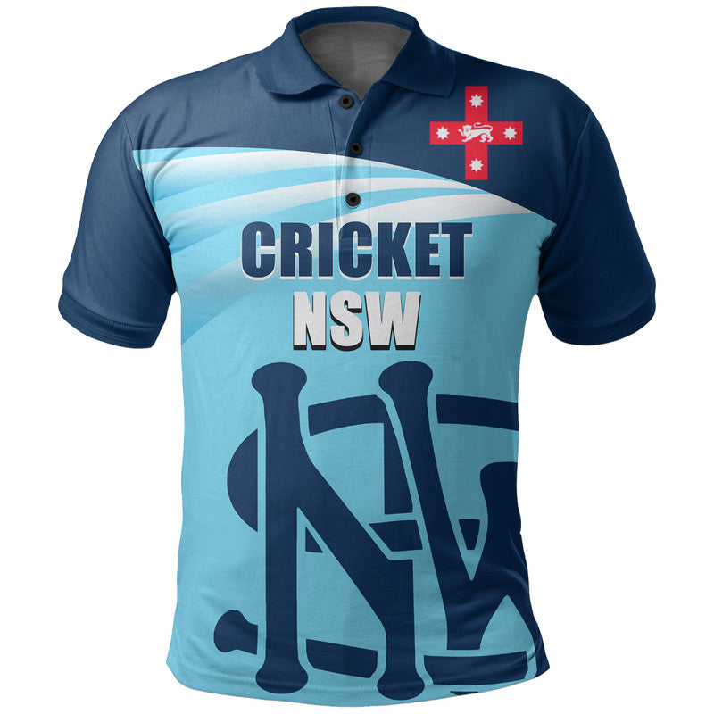(Custom Personalised And Number) NSW Cricket Polo Shirt - Vibe Hoodie Shop