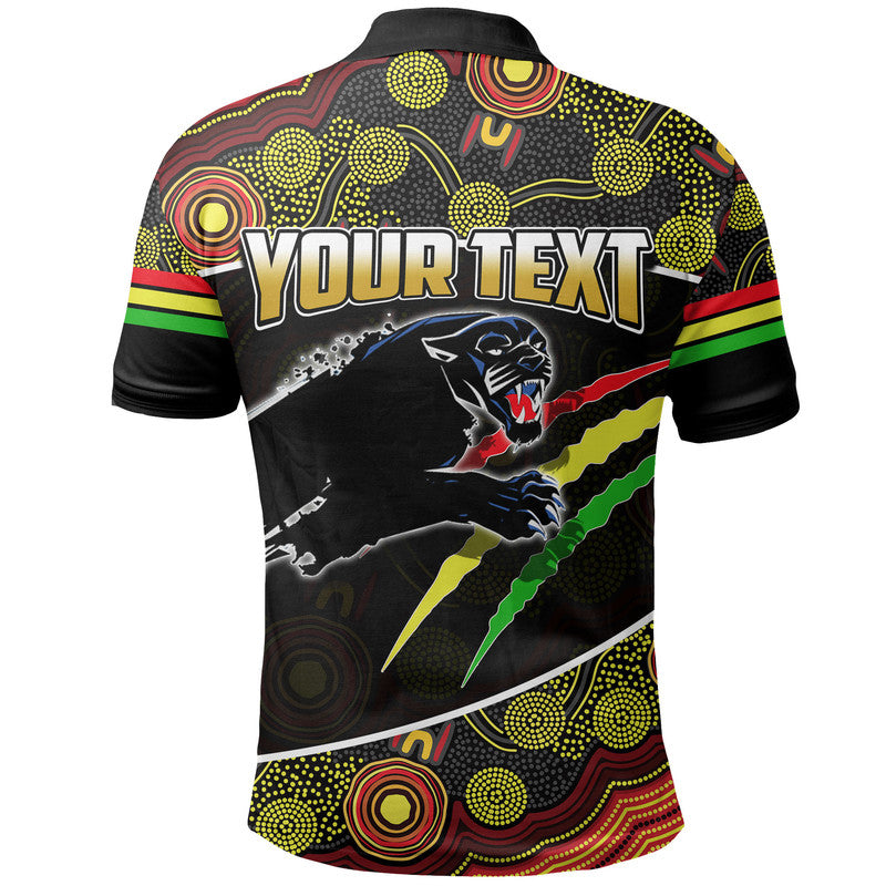 (Custom Personalised) Panthers Rugby Polo Shirt Aboriginal Basic Style - Vibe Hoodie Shop