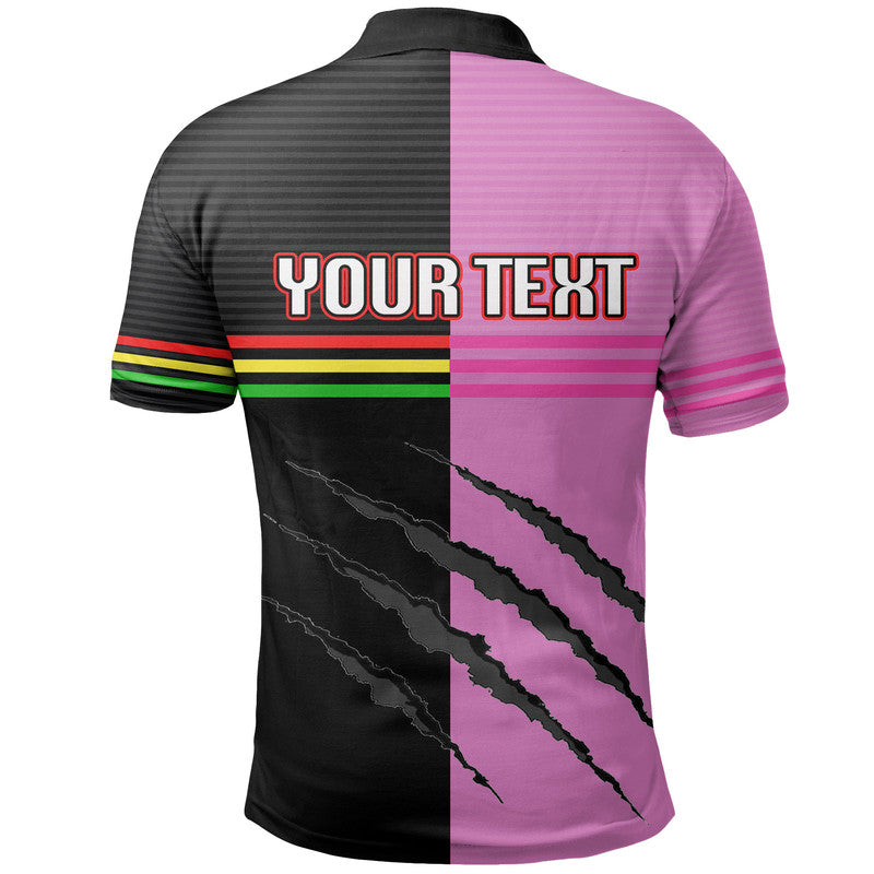 (Custom Personalised) Panthers Rugby Polo Shirt Mix Color Jersey - Vibe Hoodie Shop