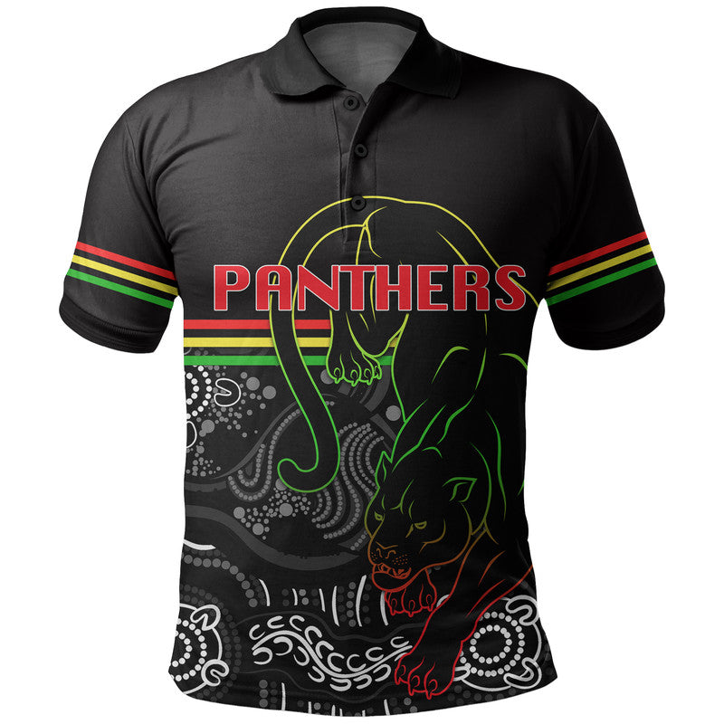 (Custom Personalised) Panthers Rugby Champions 2022 Indigenous Style Polo Shirt - Vibe Hoodie Shop