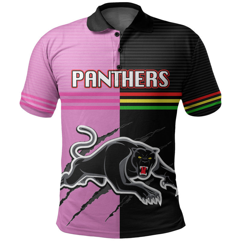 (Custom Personalised) Panthers Rugby Polo Shirt Mix Color Jersey - Vibe Hoodie Shop