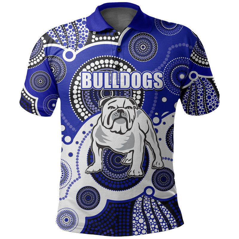 (Custom Personalised And Number) Canterbury Bulldogs Rugby Polo Shirt Aboriginal - Vibe Hoodie Shop