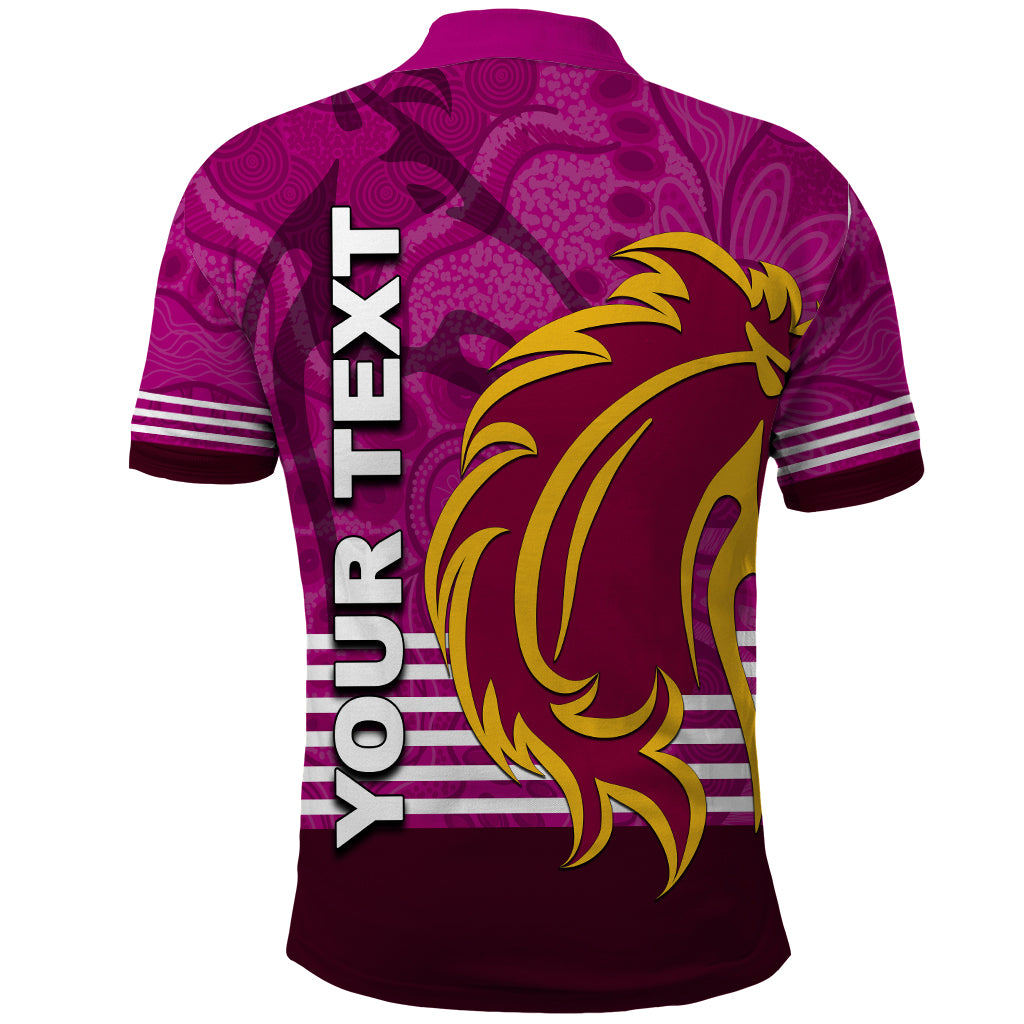 (Custom Personalised) Broncos Rugby Polo Shirt Pink Jersey - Vibe Hoodie Shop