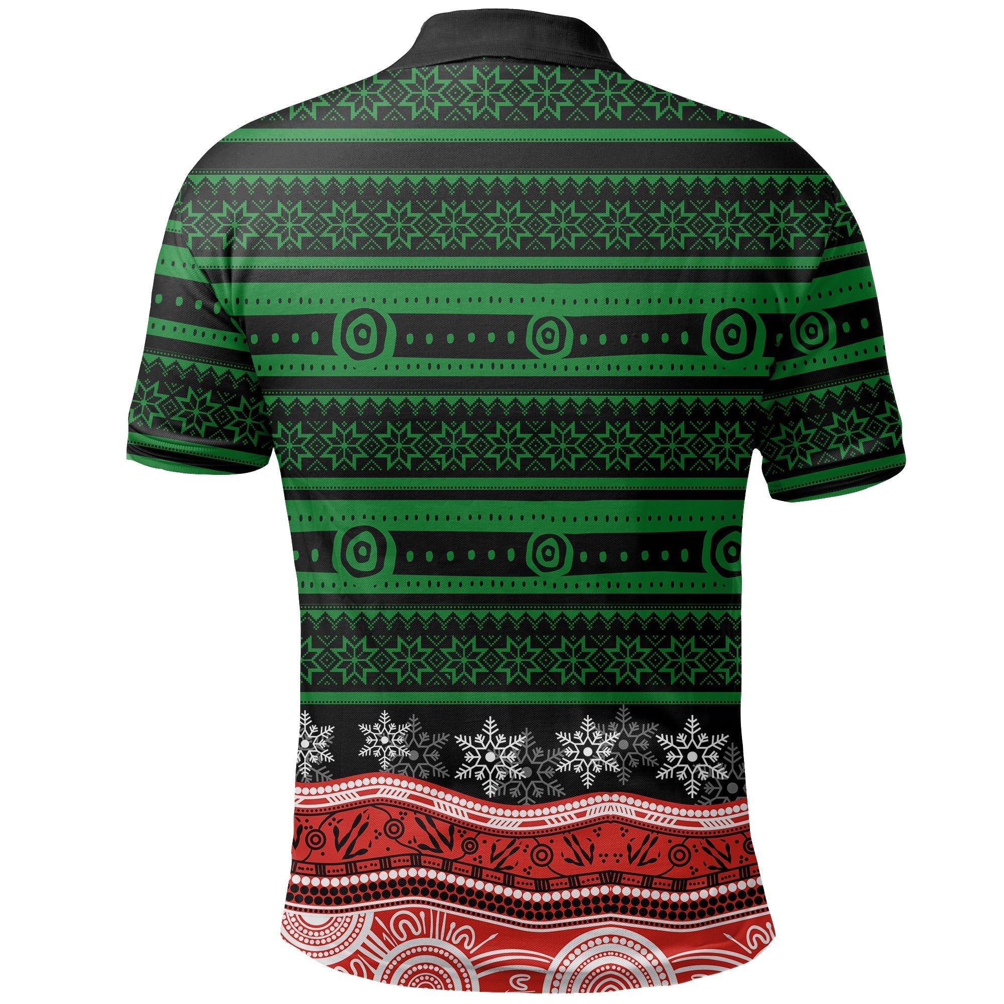 South Sydney Rabbitohs Polo Shirt Christmas Mix Aboriginal No.1 - Vibe Hoodie Shop