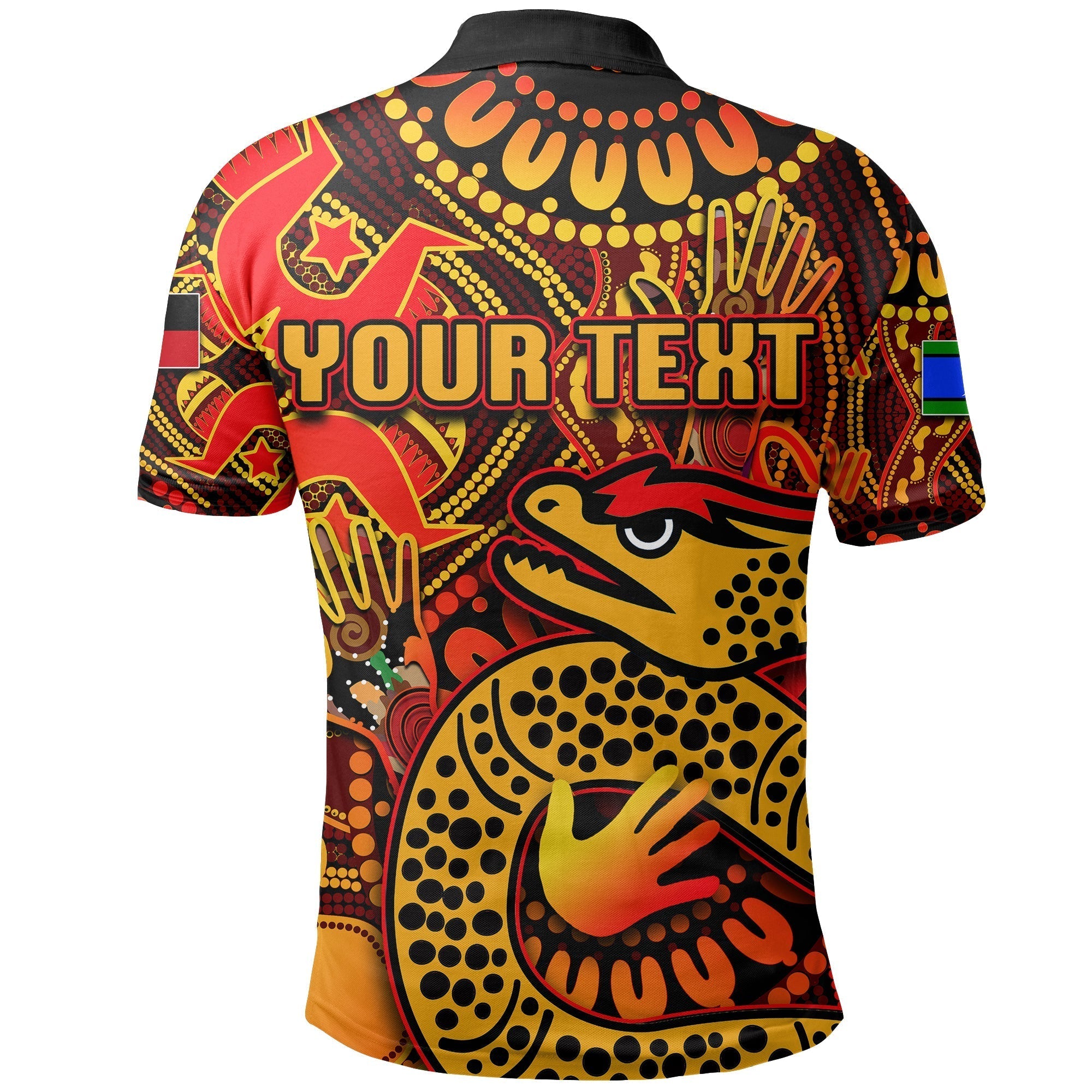 (Custom Personalised) NAIDOC Parramatta Eels Polo Shirt NAIDOC Patterns No.2 - Vibe Hoodie Shop