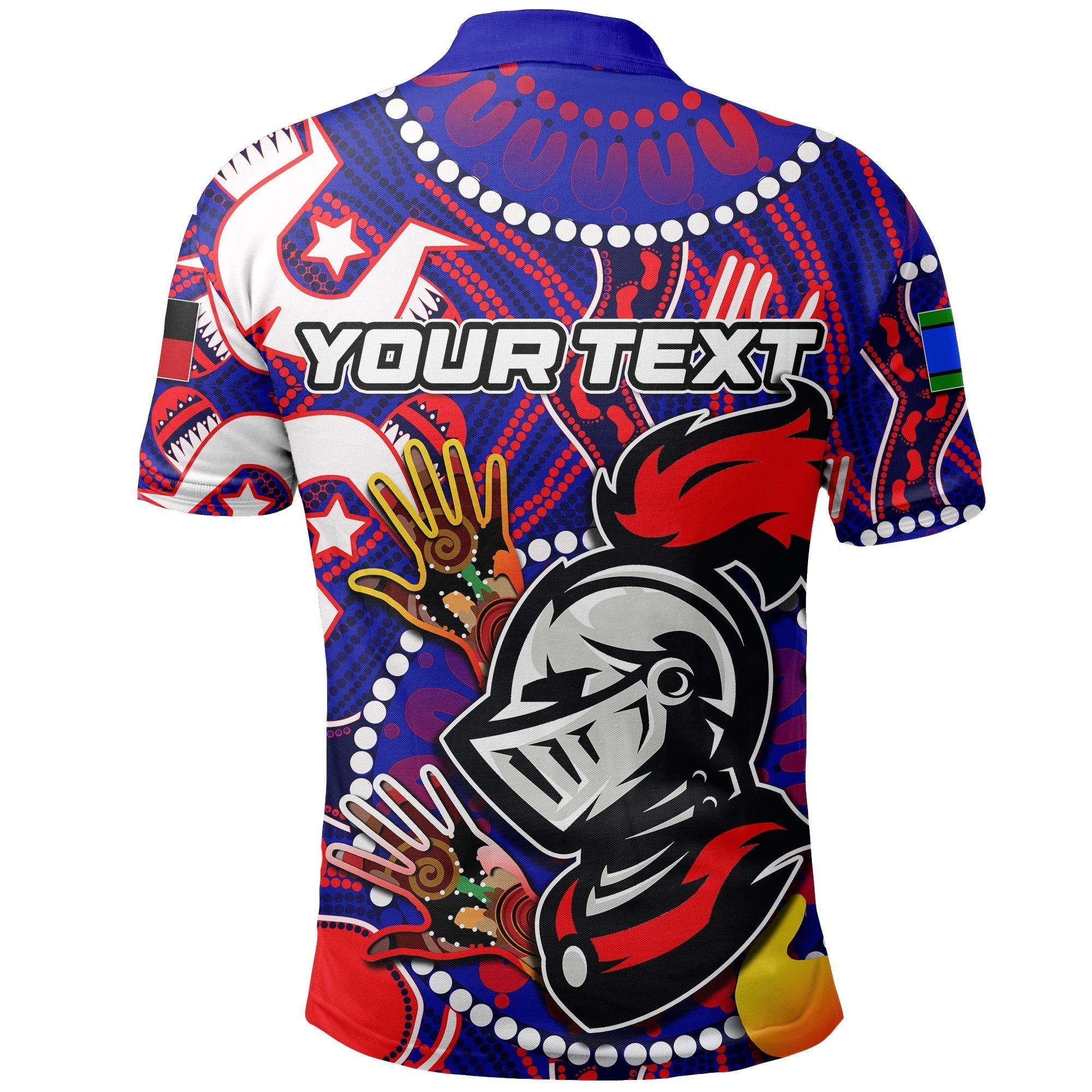 (Custom Personalised) NAIDOC Knights Polo Shirt NAIDOC Patterns No.2 - Vibe Hoodie Shop