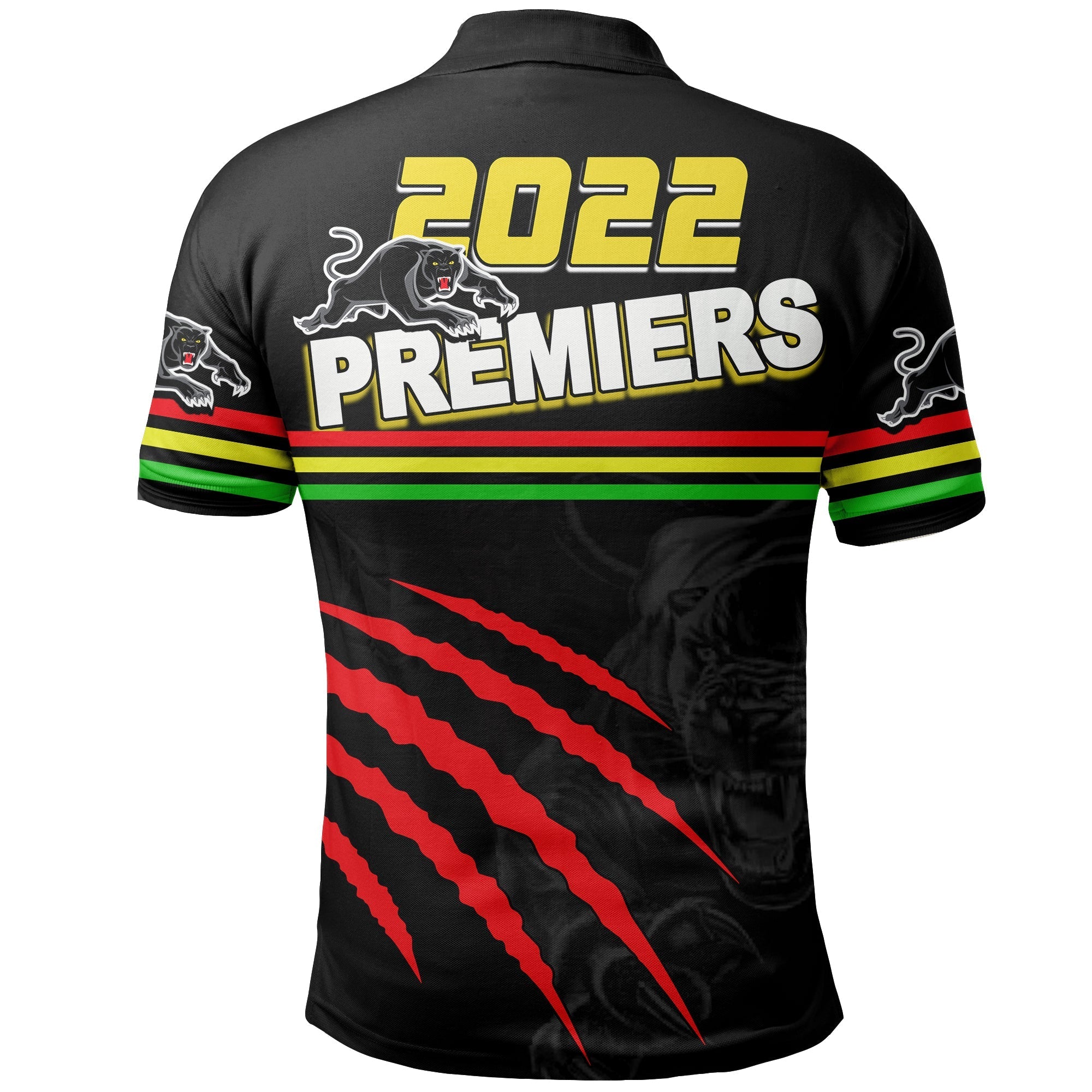 Panthers Rugby Polo Shirt Premiers 2022 Black Vibe - Vibe Hoodie Shop