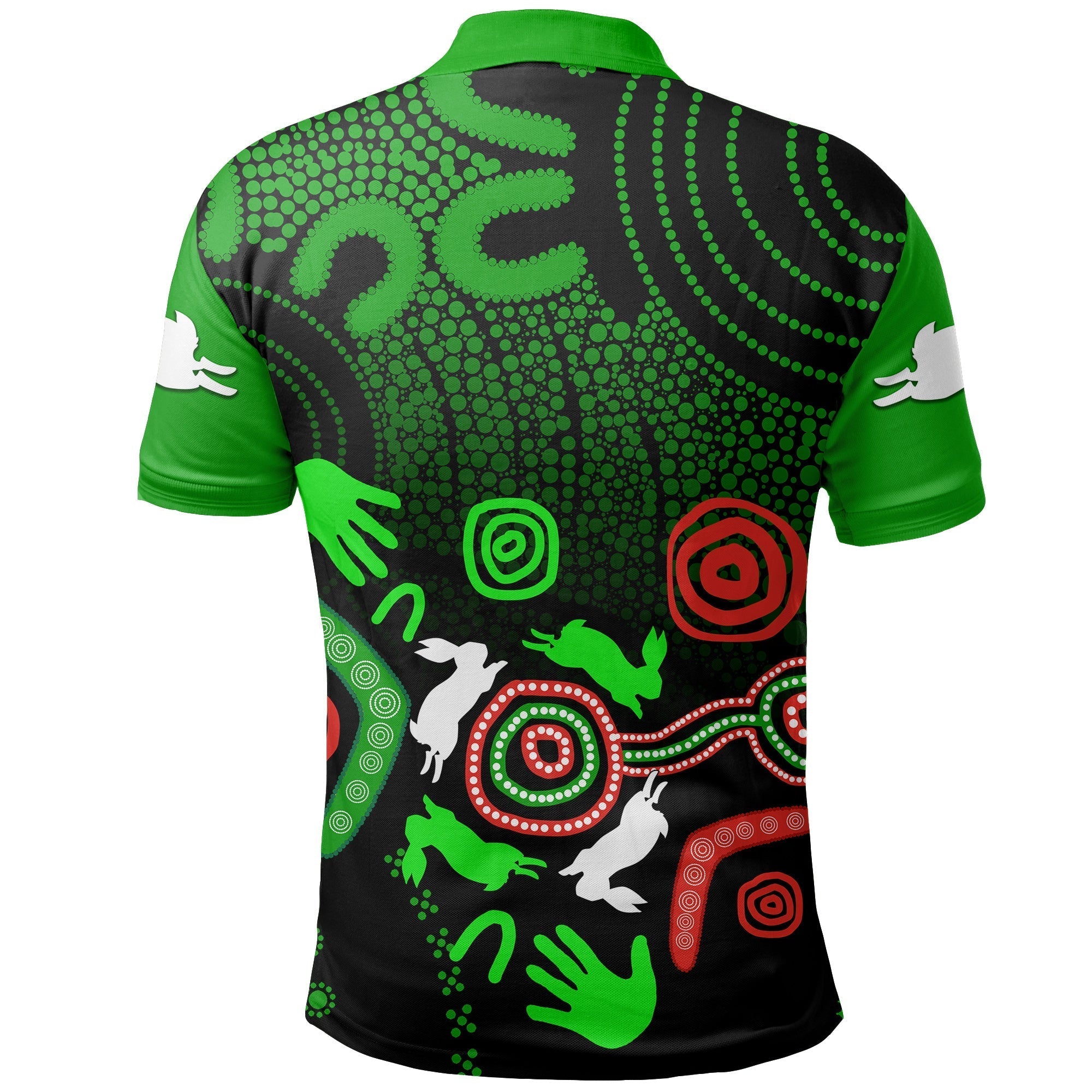 South Sydney Rabbitohs Indigenous Polo Shirt No.2 - Vibe Hoodie Shop