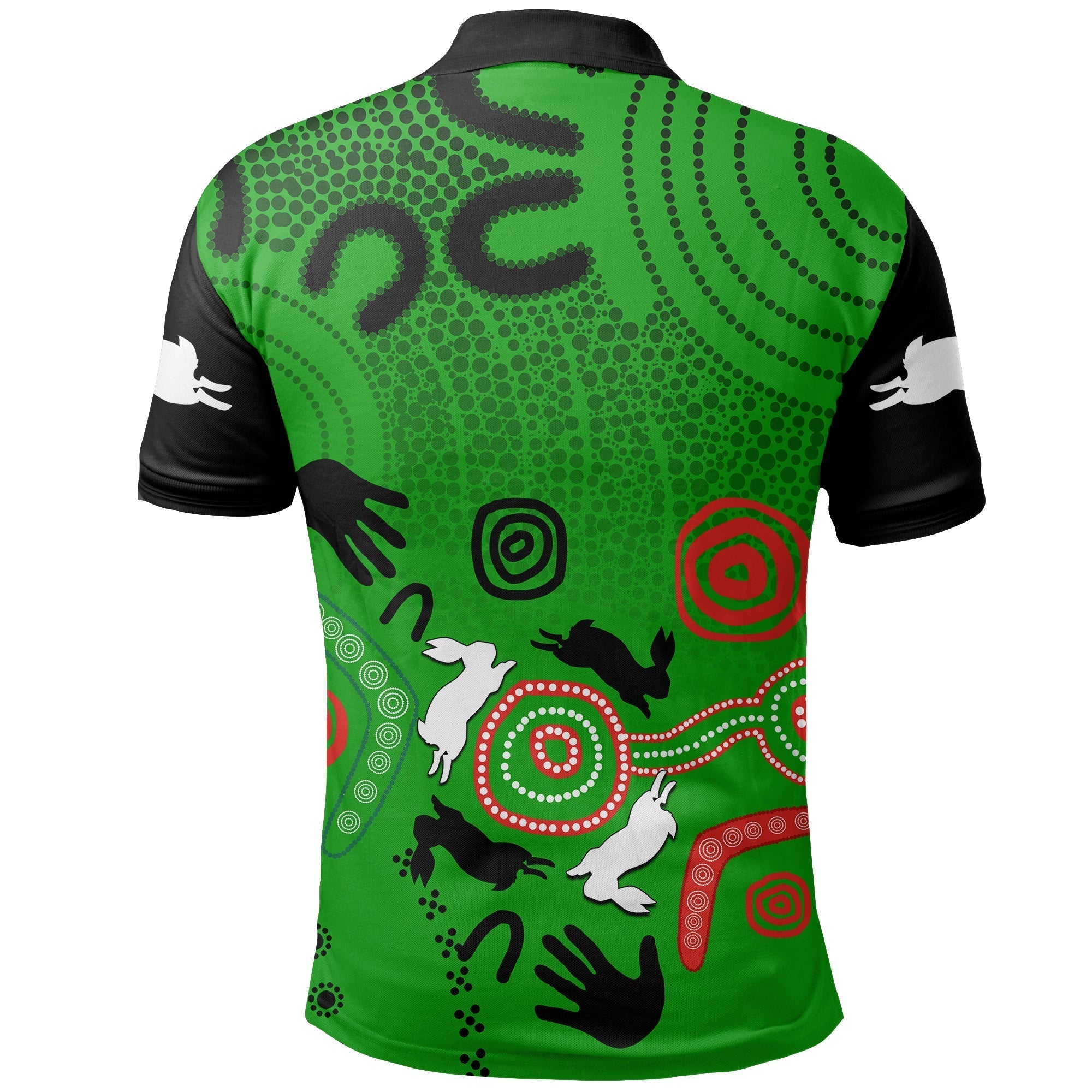 South Sydney Rabbitohs Indigenous Polo Shirt No.3 - Vibe Hoodie Shop