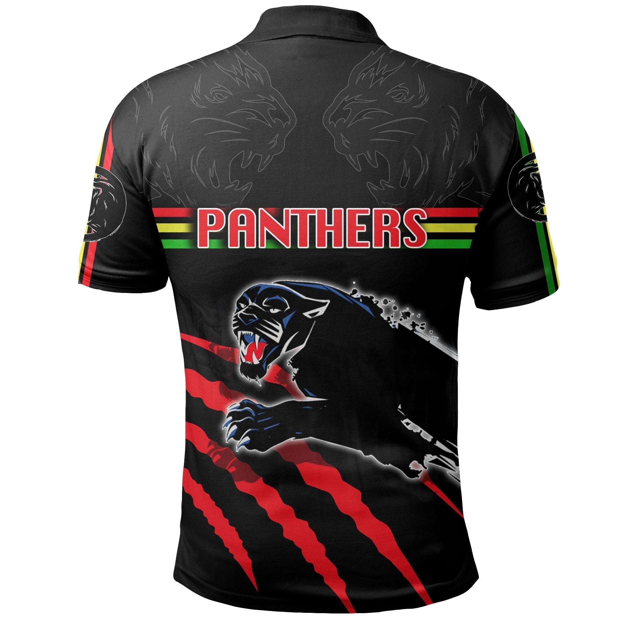 (Custom Personalised) Panthers Polo Shirt Claws - Vibe Hoodie Shop