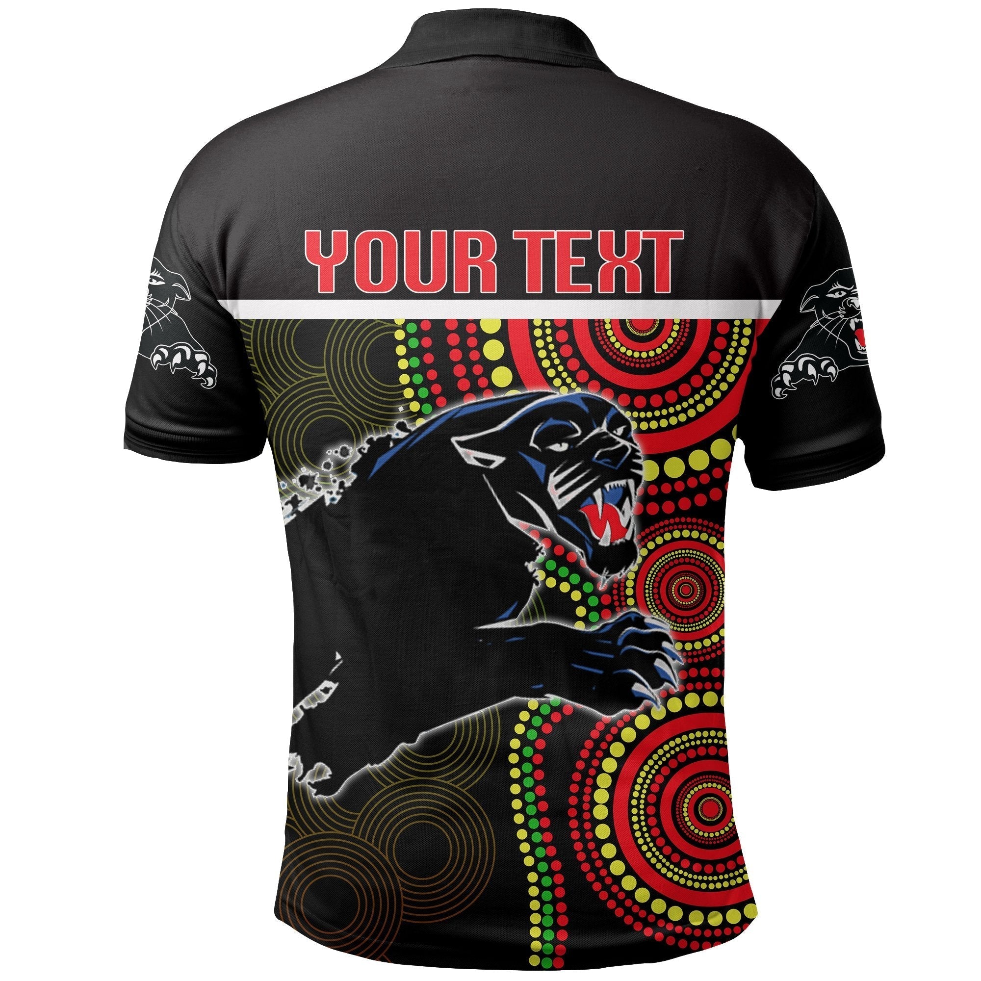 (Custom Personalised) Panthers Indigenous Polo Shirt - Vibe Hoodie Shop