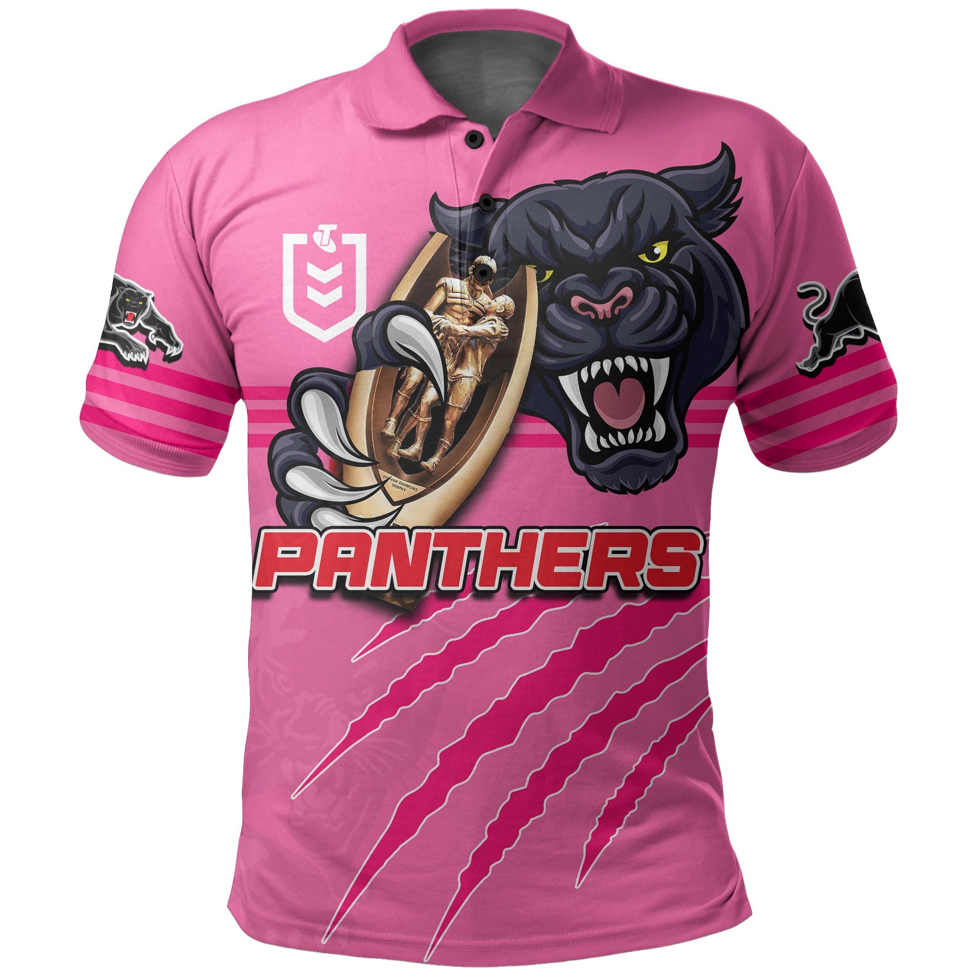 Panthers Rugby Polo Shirt Premiers 2022 Pink Vibe - Vibe Hoodie Shop