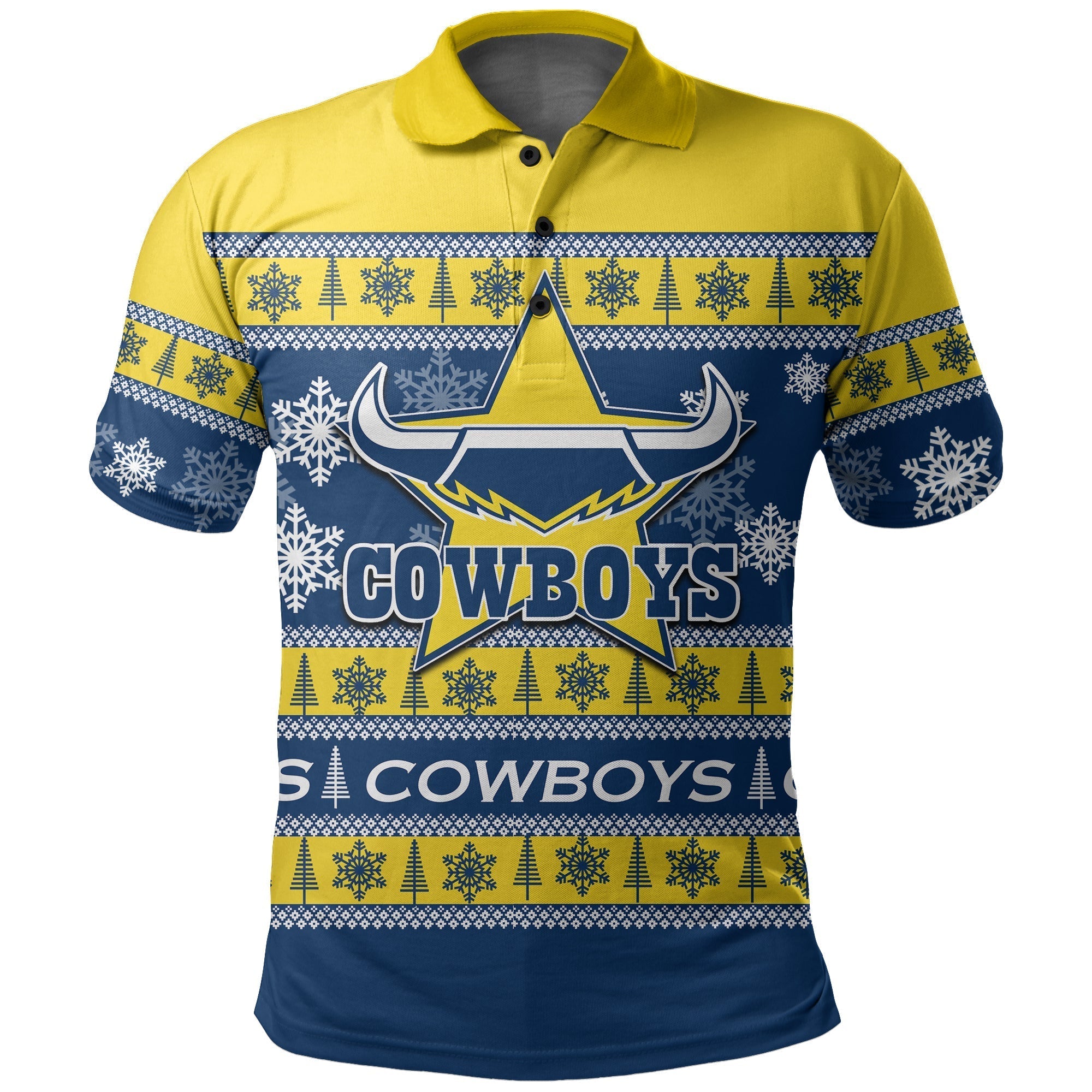 North Queensland Cowboys Polo Shirt Christmas 2021 - Vibe Hoodie Shop
