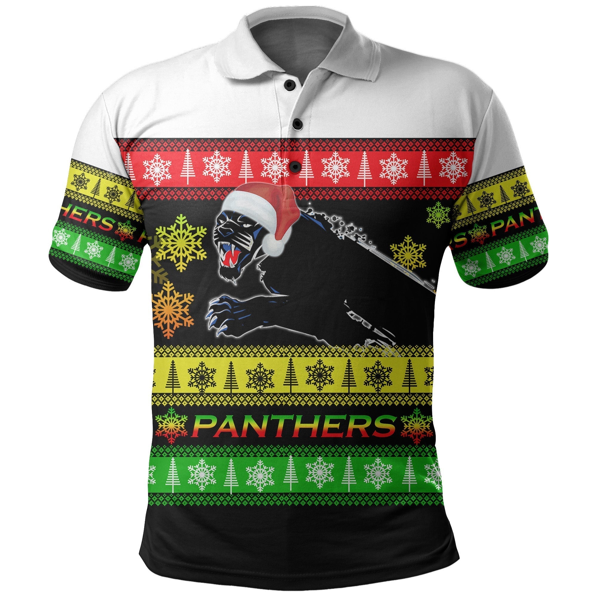 Penrith Panthers Polo Shirt Christmas 2021 Style - Vibe Hoodie Shop