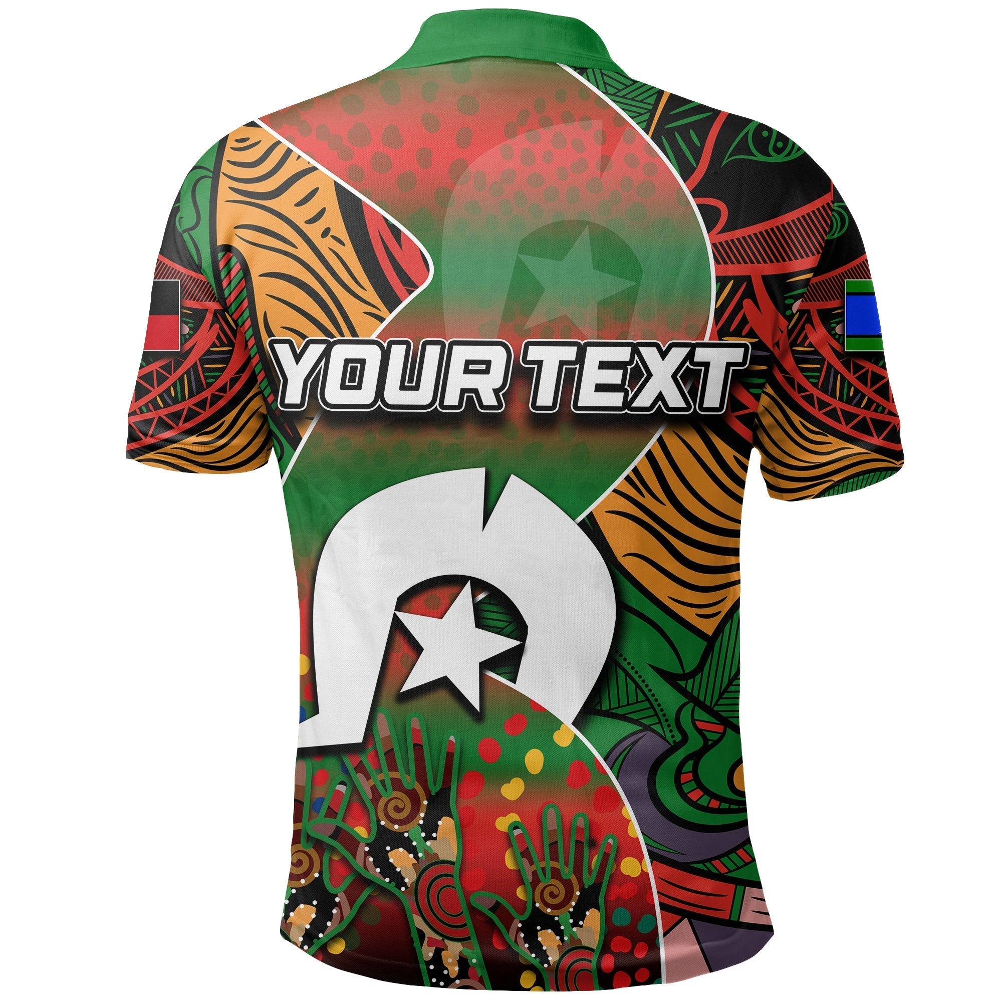 (Custom Personalised) NAIDOC Rabbitohs Polo Shirt Torres Strait Islanders - Vibe Hoodie Shop