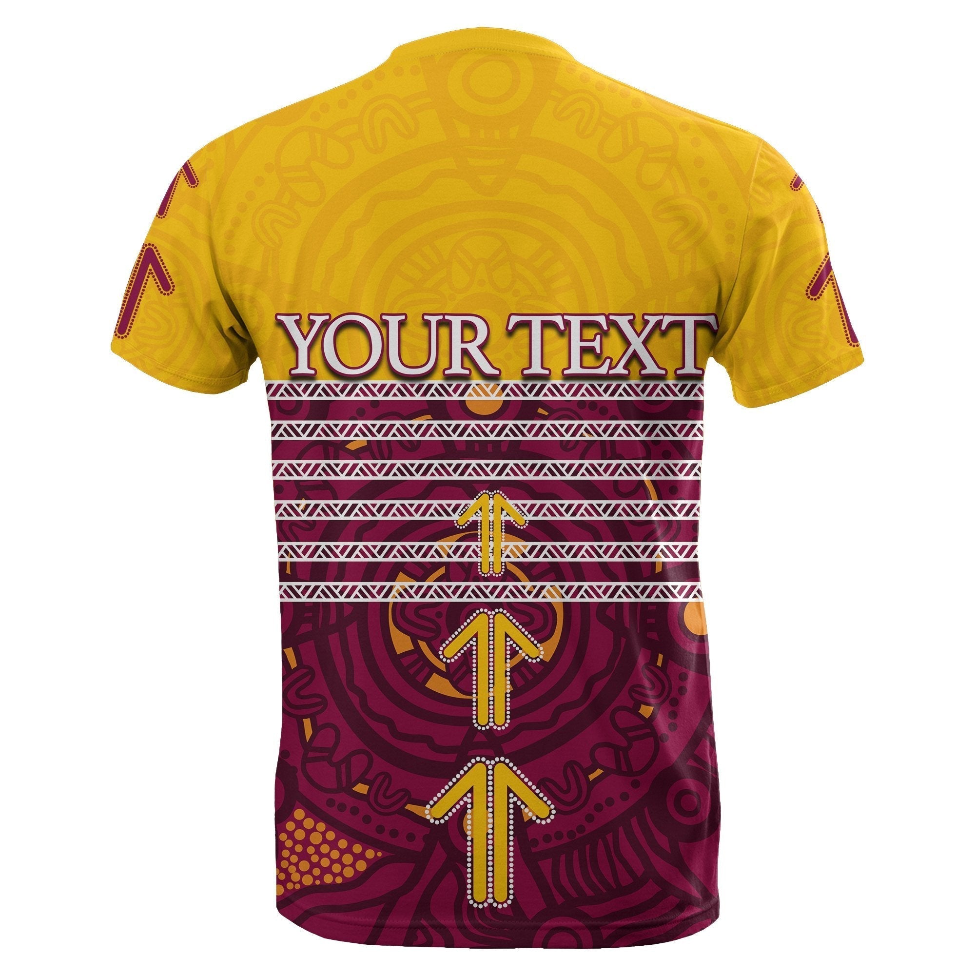 (Custom Personalised) Brisbane Broncos T shirt Aboriginal Special - Vibe Hoodie Shop