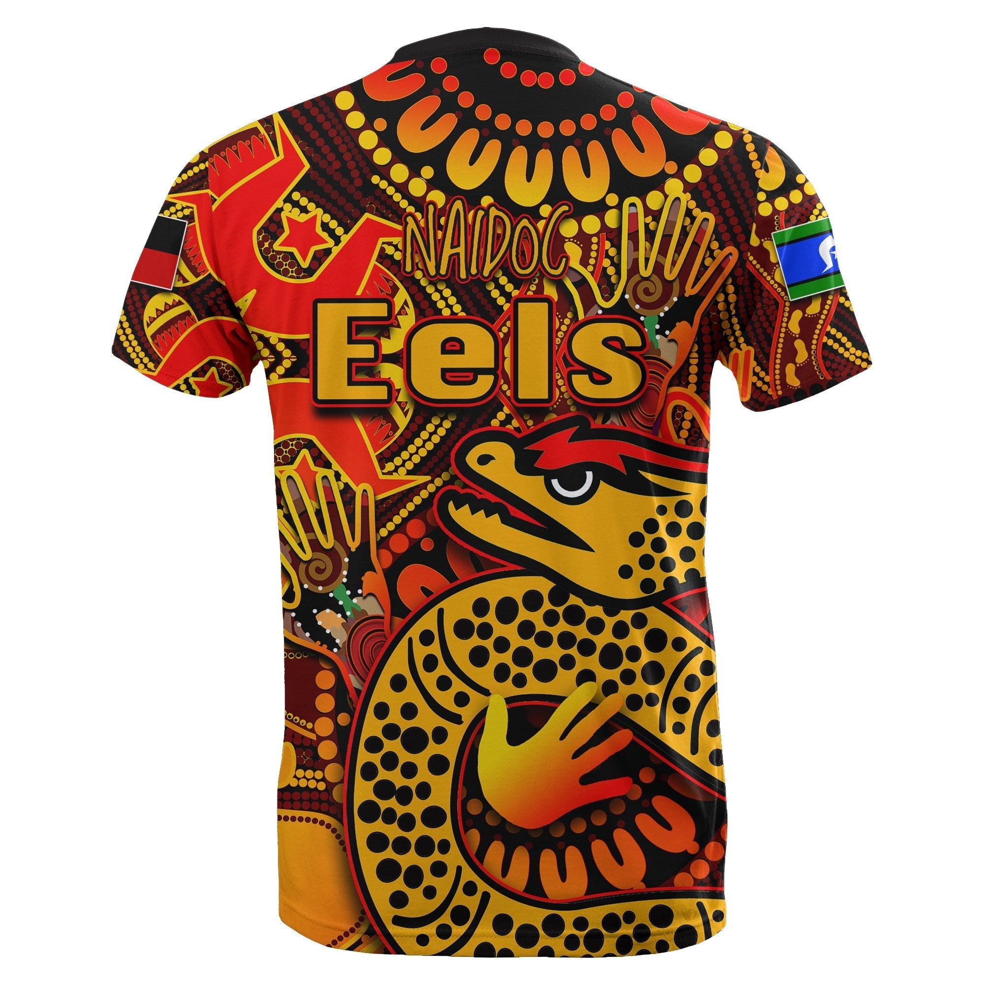 NAIDOC Parramatta Eels T shirt NAIDOC Patterns No.2 - Vibe Hoodie Shop