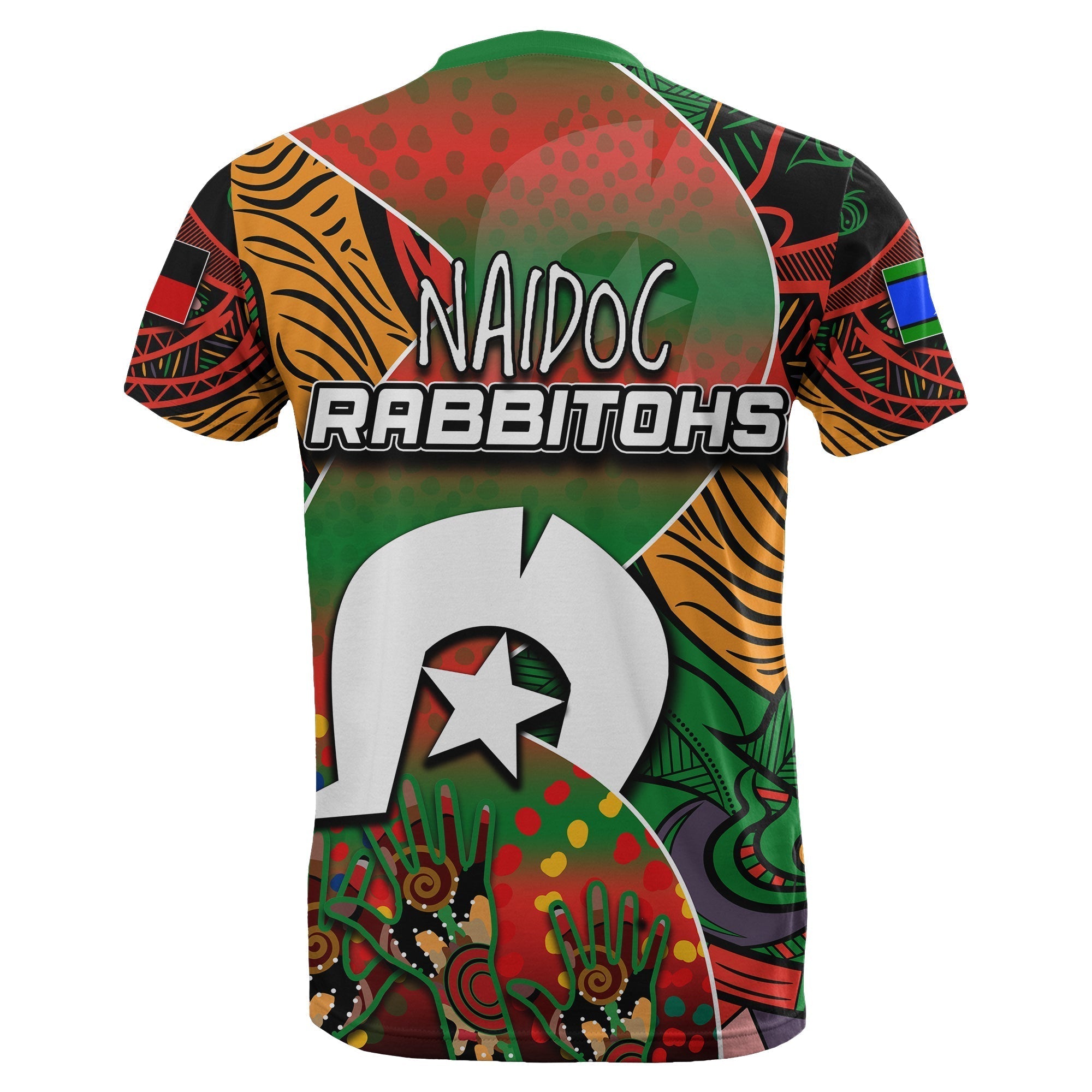 NAIDOC Rabbitohs T shirt Torres Strait Islanders - Vibe Hoodie Shop