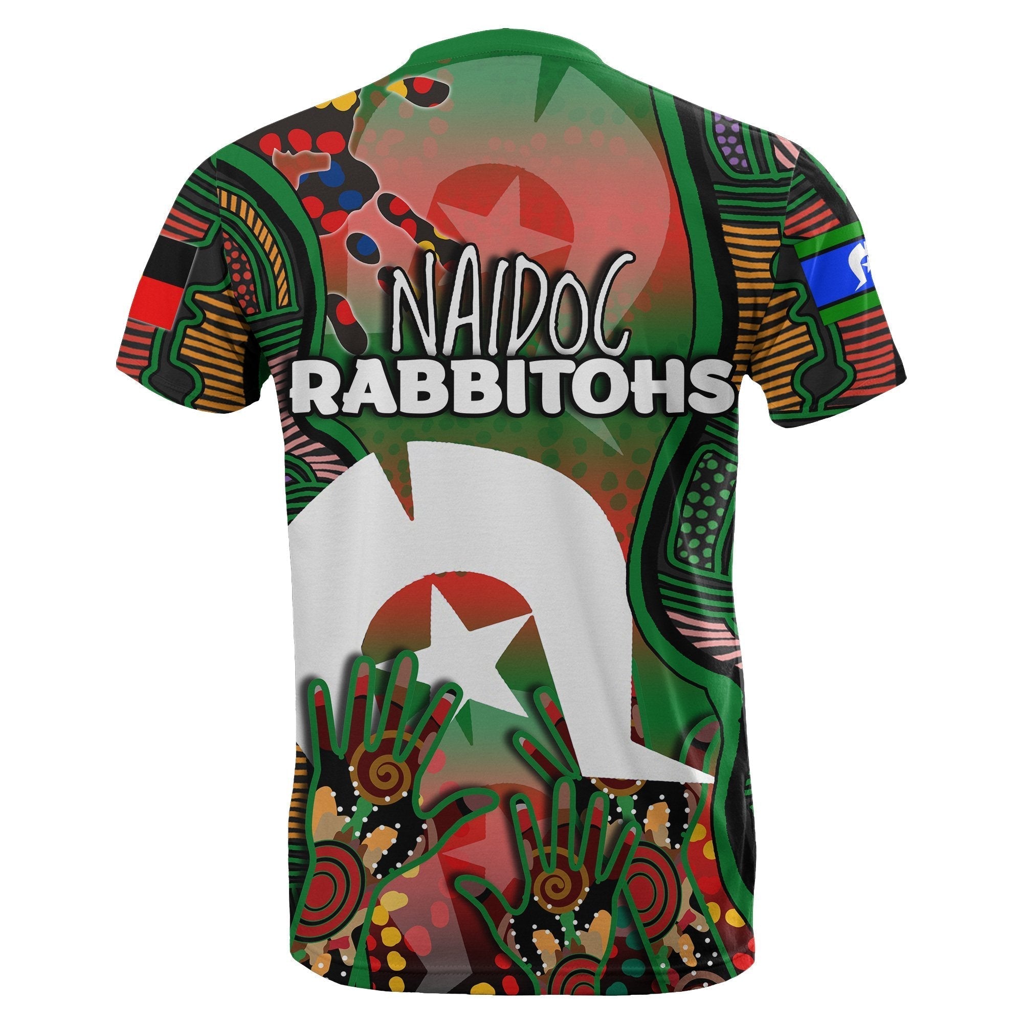 (Custom Personalised) NAIDOC Rabbitohs T shirt Torres Strait Islanders - Vibe Hoodie Shop