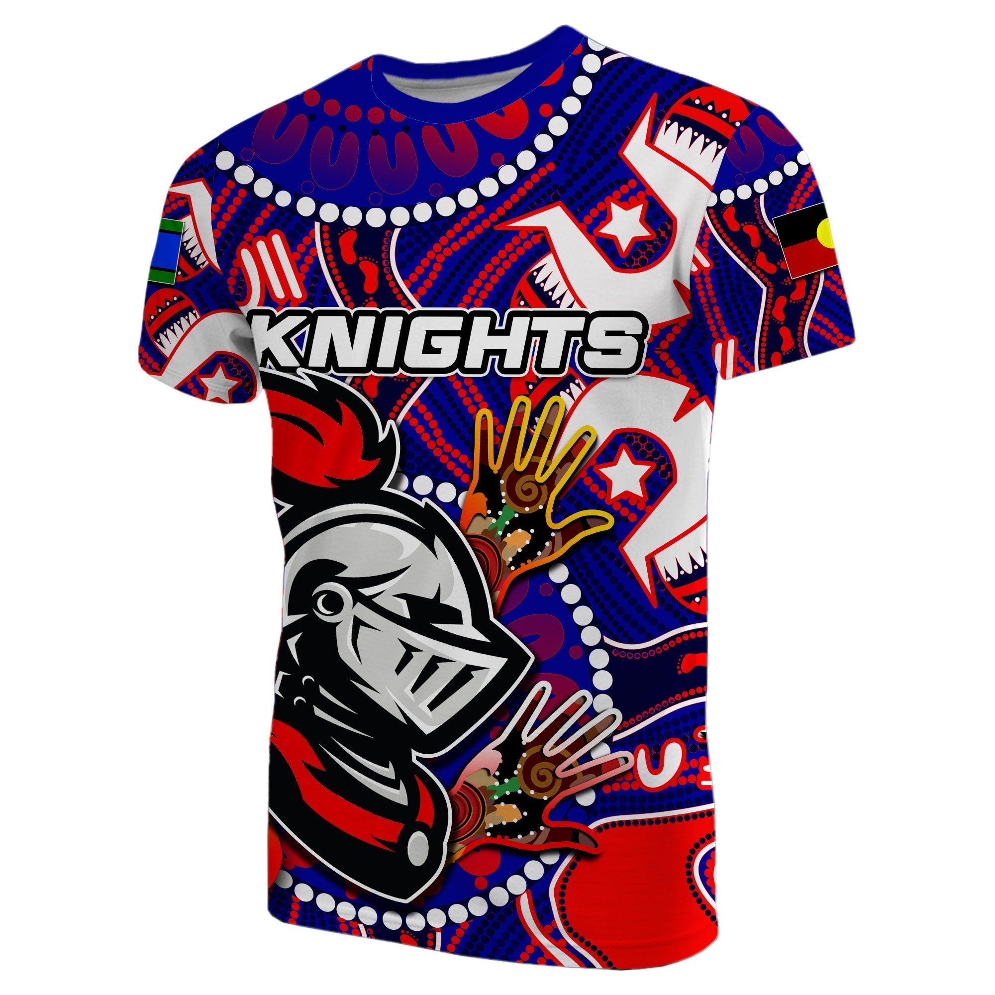 (Custom Personalised) NAIDOC Knights T shirt NAIDOC Patterns No.2 - Vibe Hoodie Shop