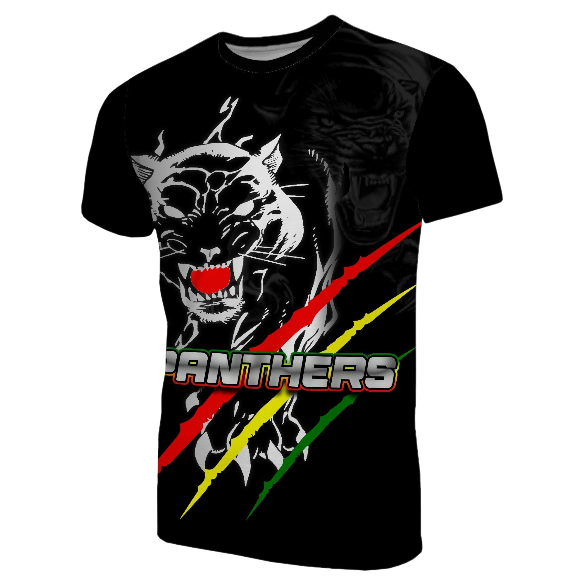 (Custom Personalised) Panthers T shirt Claws Black Panthers - Vibe Hoodie Shop