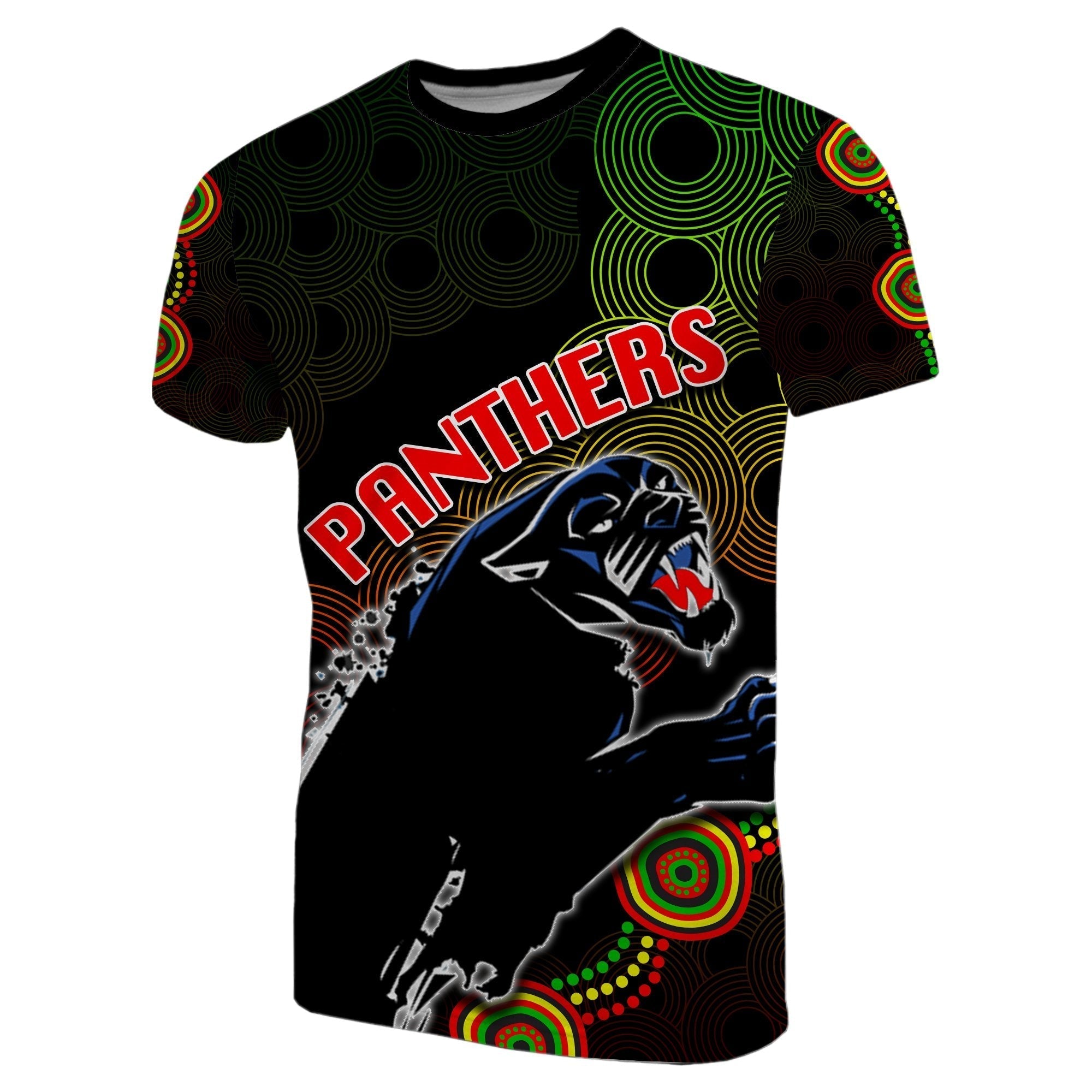 (Custom Personalised) Panthers Aboriginal T shirt - Vibe Hoodie Shop