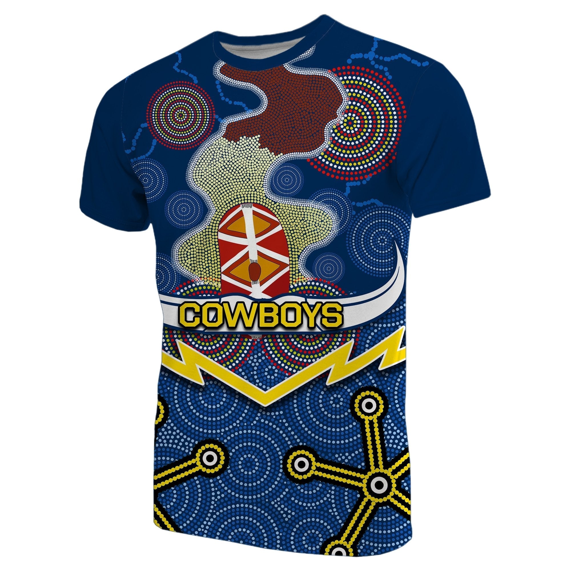 Cowboys T shirt Aboriginal - Vibe Hoodie Shop