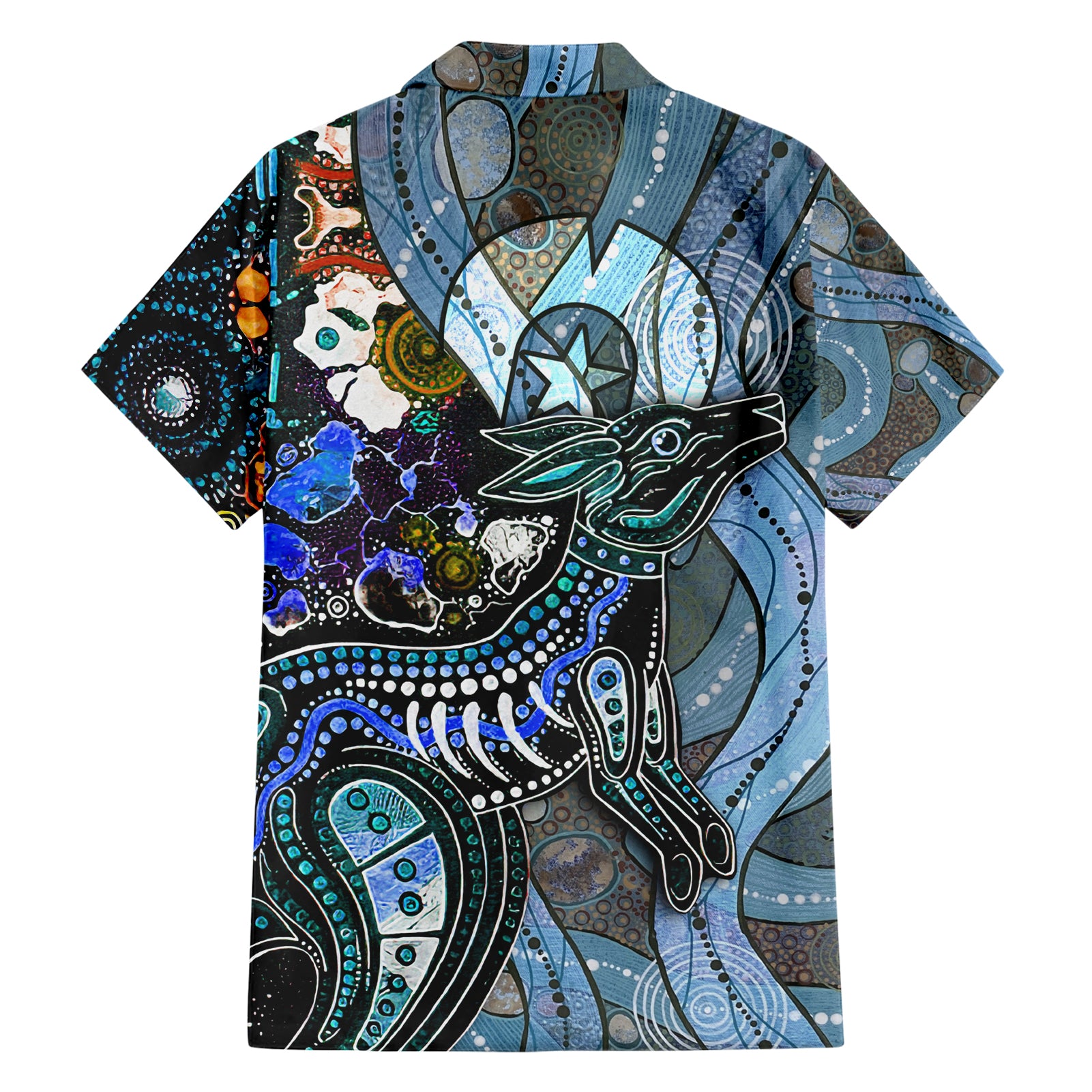 Kangaroo Aboriginal Pattern Dot Art Hawaiian Shirt - Vibe Hoodie Shop