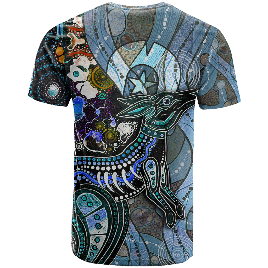 Kangaroo Aboriginal Pattern Dot Art T Shirt - Vibe Hoodie Shop