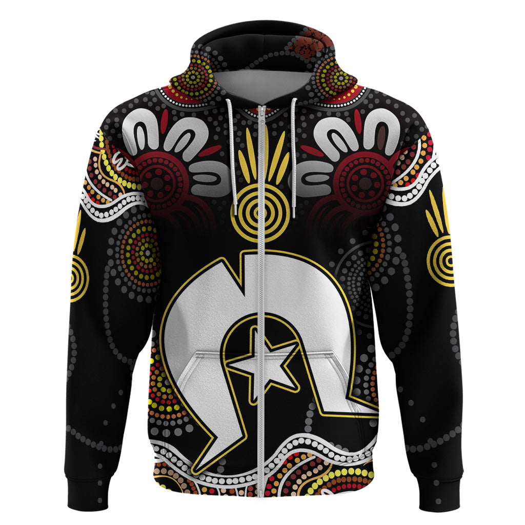 Torest Trait Islands Mix Aboriginal Pattern Hoodie - Vibe Hoodie Shop