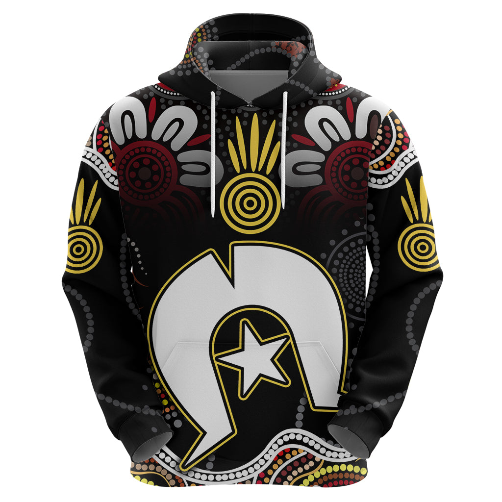 Torest Trait Islands Mix Aboriginal Pattern Hoodie - Vibe Hoodie Shop