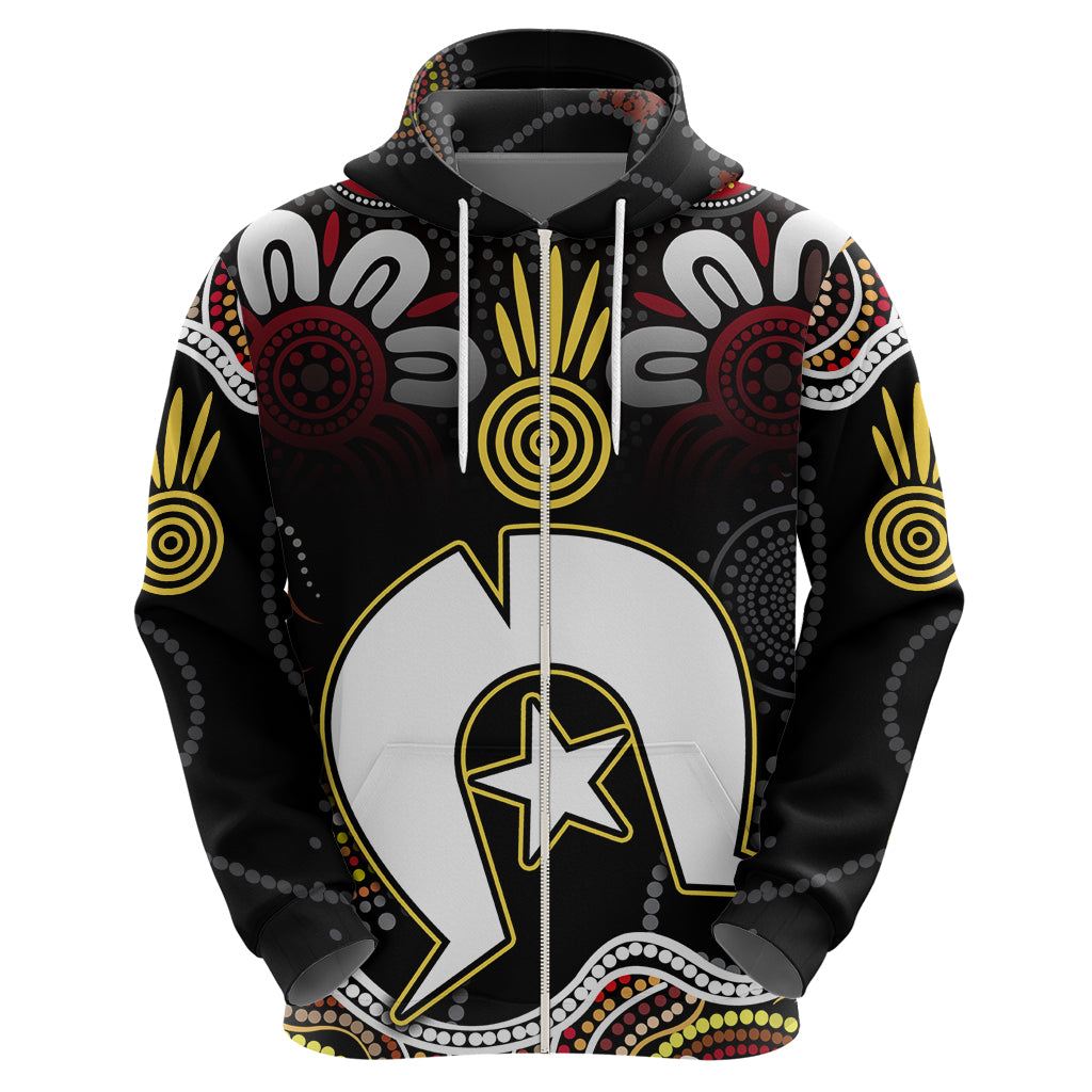 Torest Trait Islands Mix Aboriginal Pattern Hoodie - Vibe Hoodie Shop