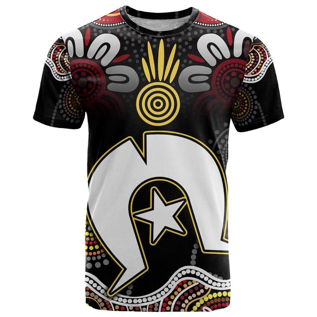 Torest Trait Islands Mix Aboriginal Pattern T Shirt - Vibe Hoodie Shop