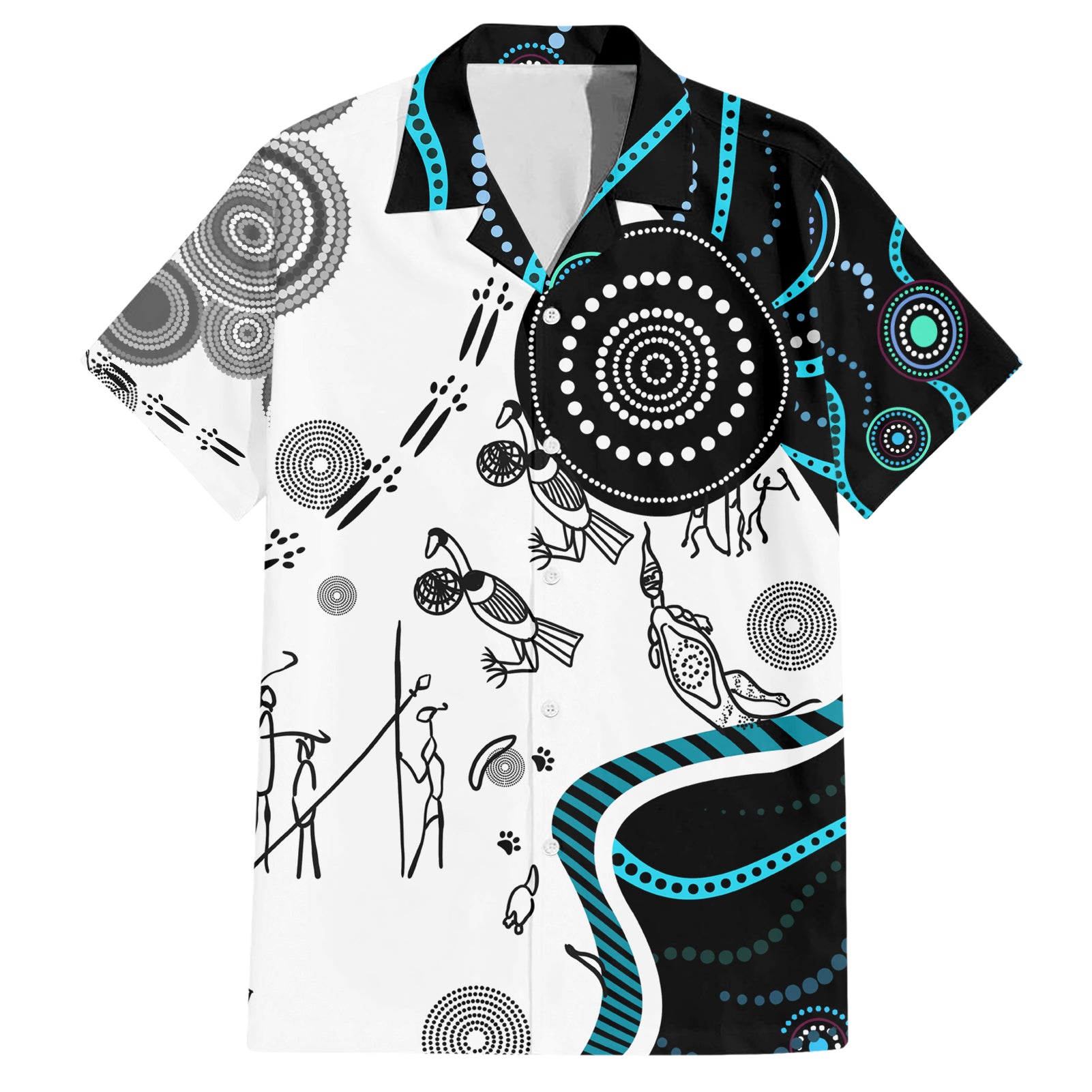 Aboriginal Pattern Torest  Strait Island Hawaiian Shirt - Vibe Hoodie Shop