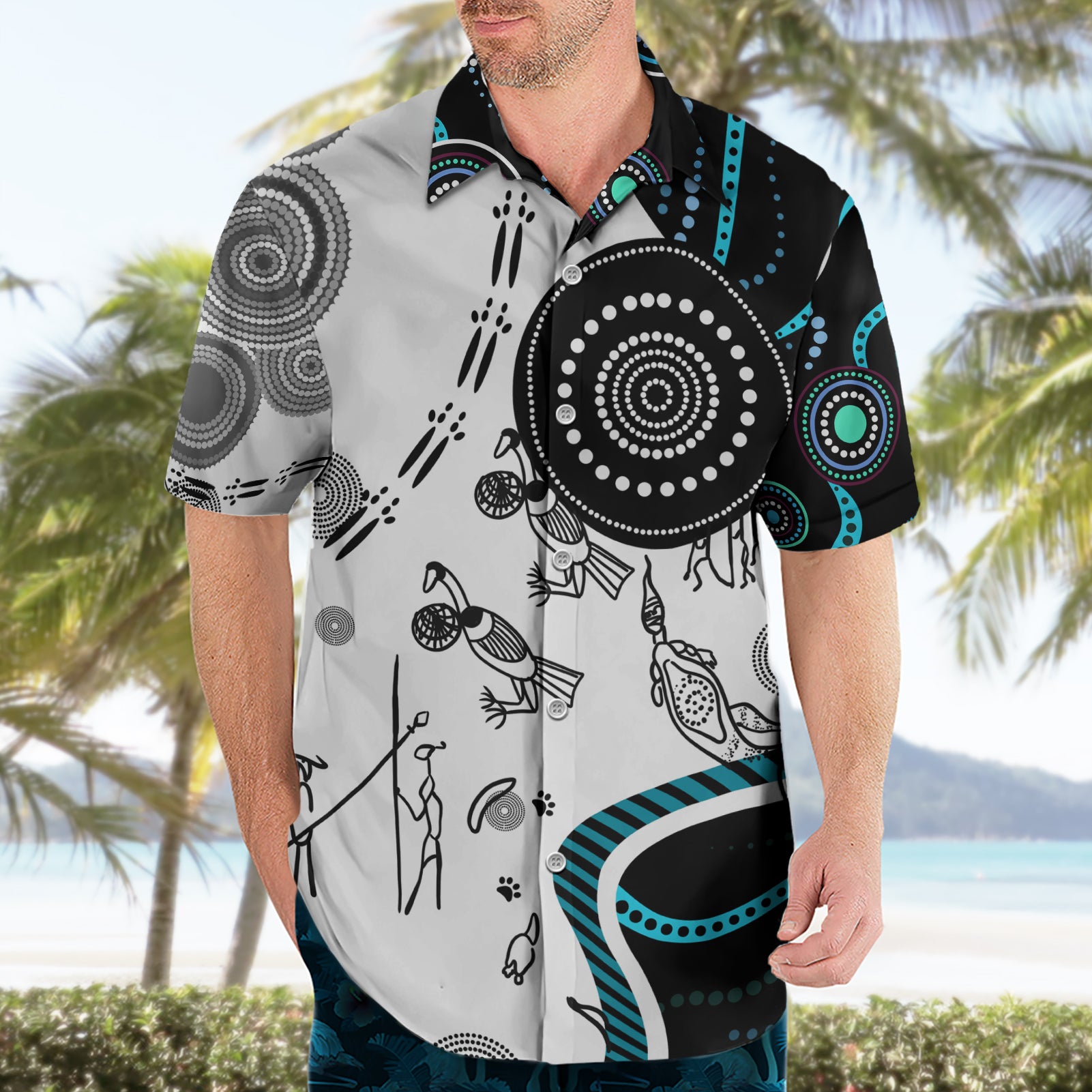 Aboriginal Pattern Torest  Strait Island Hawaiian Shirt - Vibe Hoodie Shop