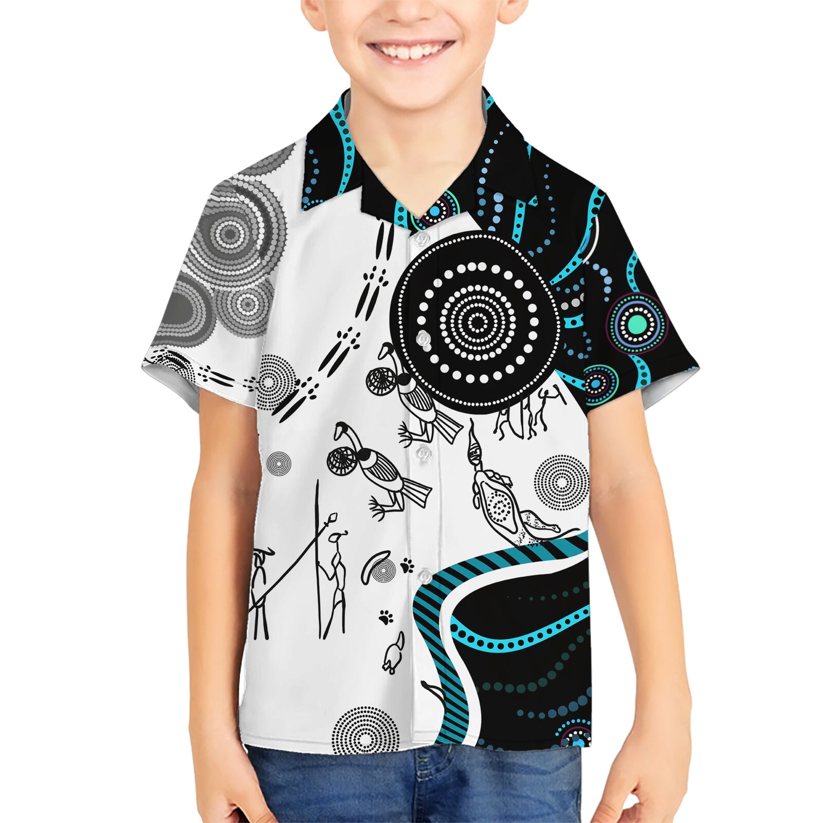 Aboriginal Pattern Torest  Strait Island Hawaiian Shirt - Vibe Hoodie Shop