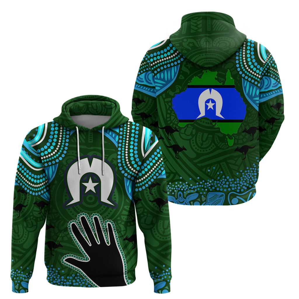 Torest Trait Islands Mix Aboriginal Pattern Hoodie - Vibe Hoodie Shop