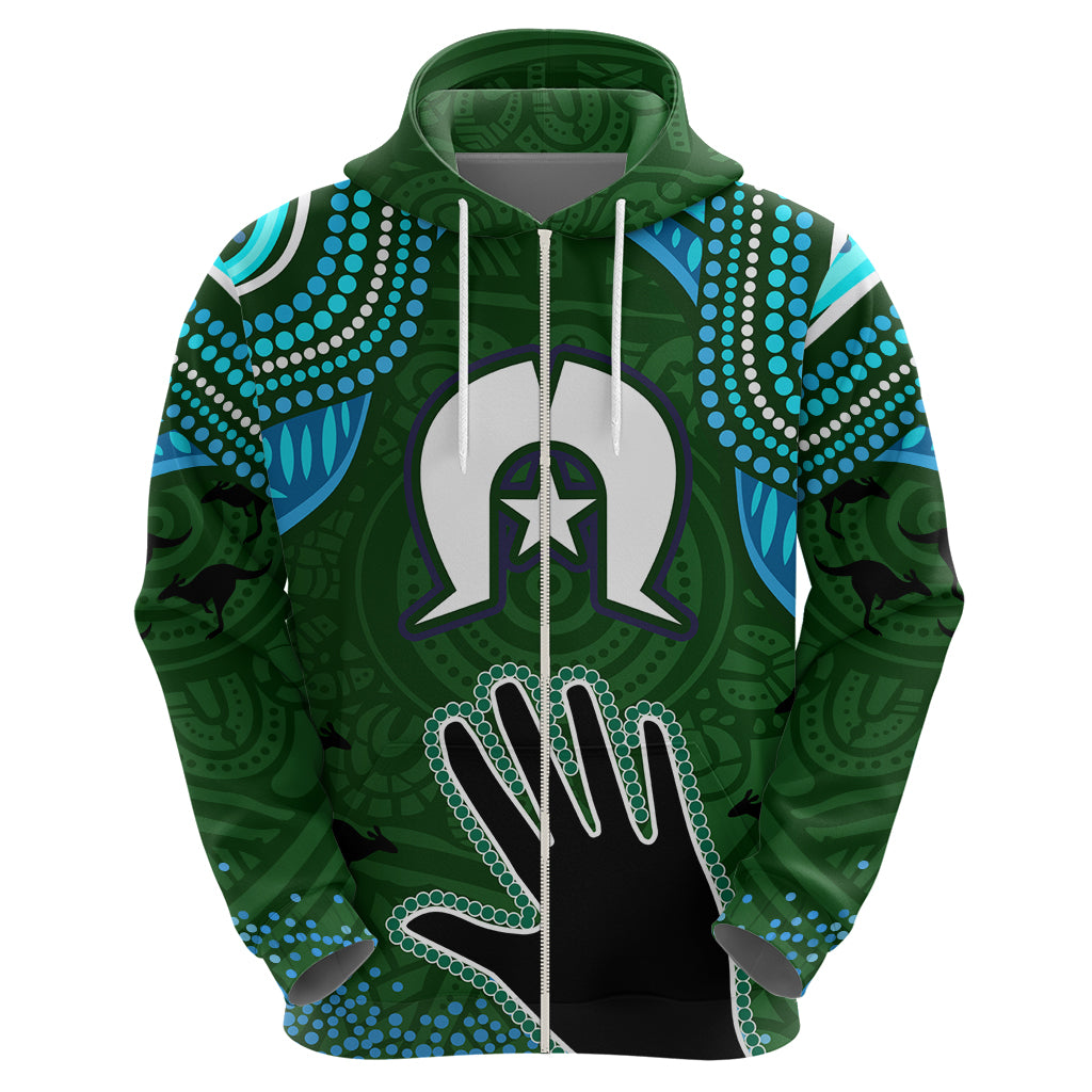 Torest Trait Islands Mix Aboriginal Pattern Hoodie - Vibe Hoodie Shop