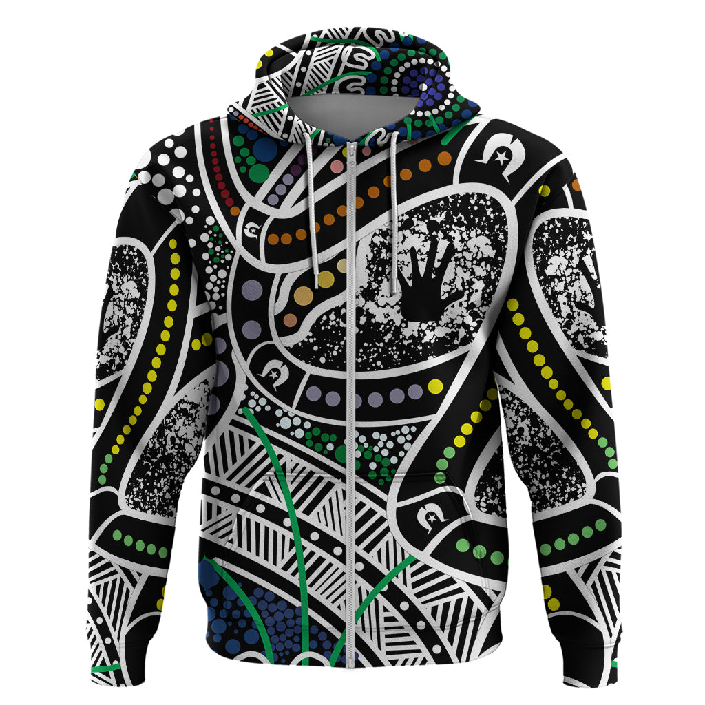 Aboriginal Lizzard Pattern Dot Art Hoodie - Vibe Hoodie Shop