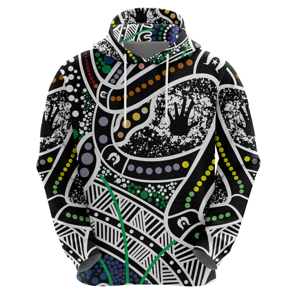 Aboriginal Lizzard Pattern Dot Art Hoodie - Vibe Hoodie Shop