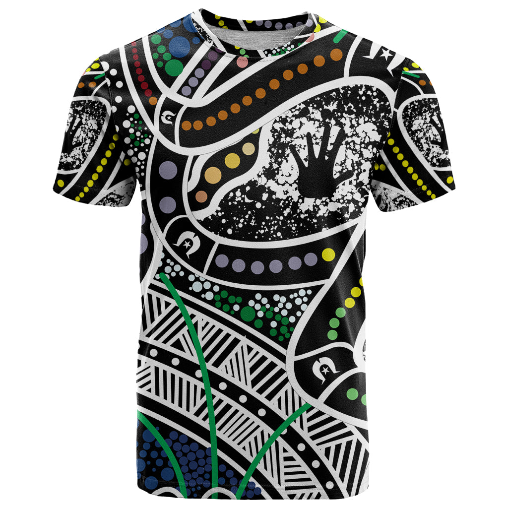 Aboriginal Lizzard Pattern Dot Art T Shirt - Vibe Hoodie Shop