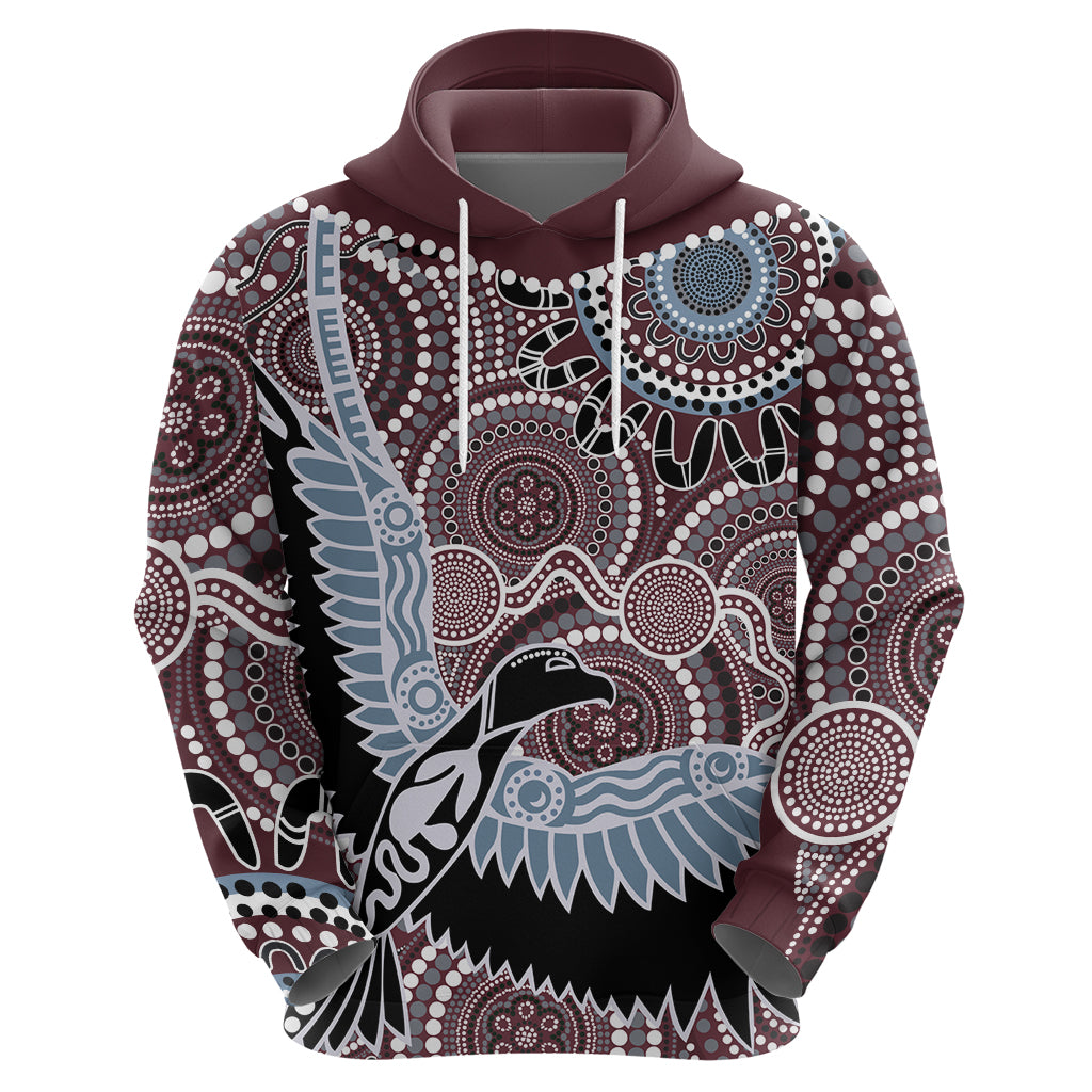 Aboriginal Pattern Bird Hoodie - Vibe Hoodie Shop