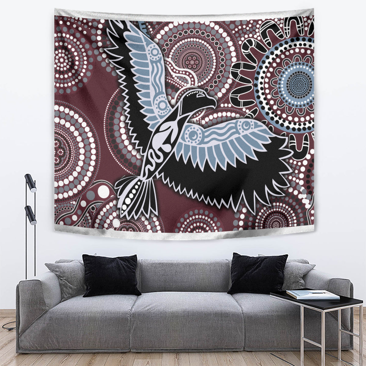 Aboriginal Pattern Bird Tapestry - Vibe Hoodie Shop