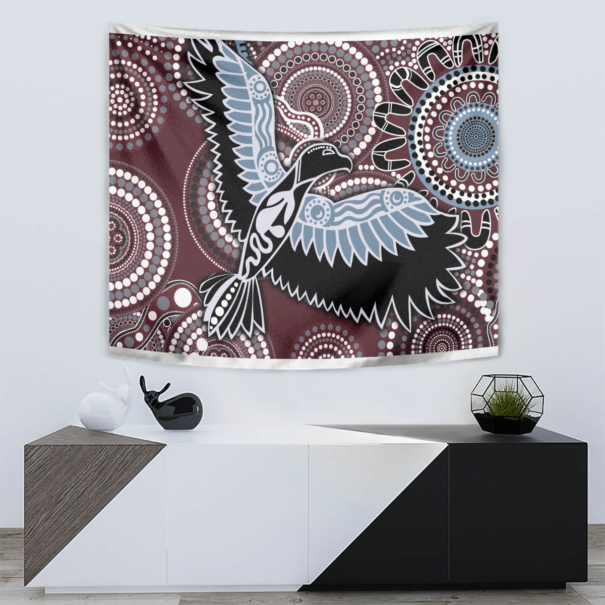 Aboriginal Pattern Bird Tapestry - Vibe Hoodie Shop