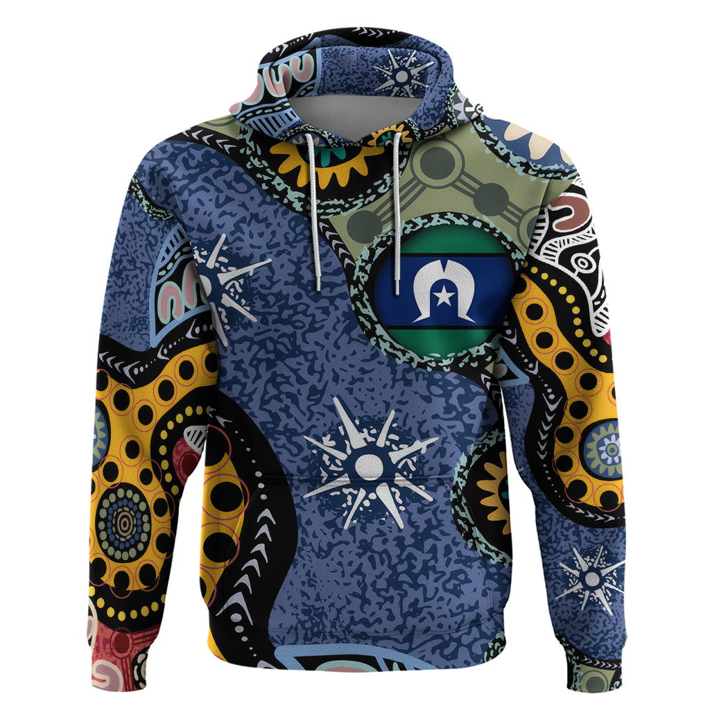 Torest Trait Islands Mix Aboriginal Pattern Hoodie - Vibe Hoodie Shop