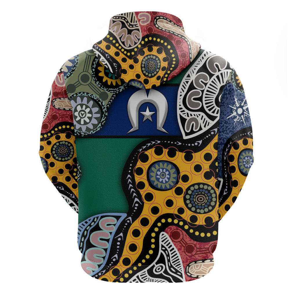 Torest Trait Islands Mix Aboriginal Pattern Hoodie - Vibe Hoodie Shop