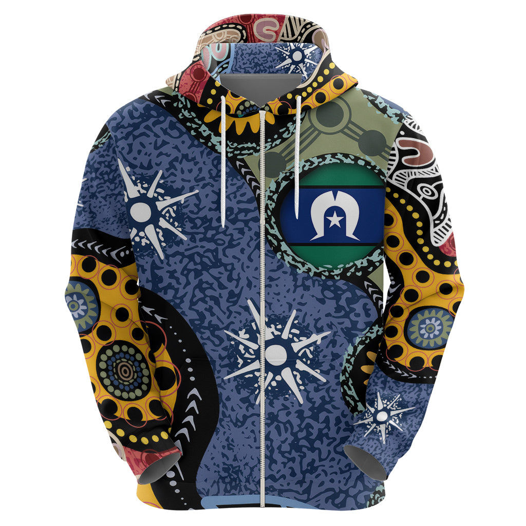 Torest Trait Islands Mix Aboriginal Pattern Hoodie - Vibe Hoodie Shop